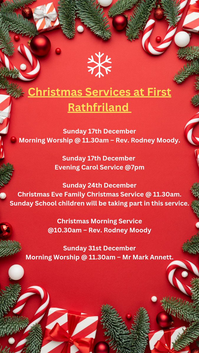 We would love to welcome you to our special services this Christmastime 🙏🎄 <a href="/pciassembly/">Presbyterian Church</a> <a href="/CoDownOutlook/">The Co Down Outlook</a>