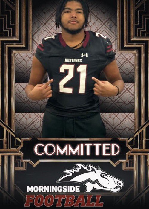 Before I get started I want to give god thanks for guiding me and protecting me from all seen and unseen dangers. 2nd I want to thank family and coaches who’ve helped me reach this milestone in life. Lastly I am blessed to announce I will be committing to Morningside University.
