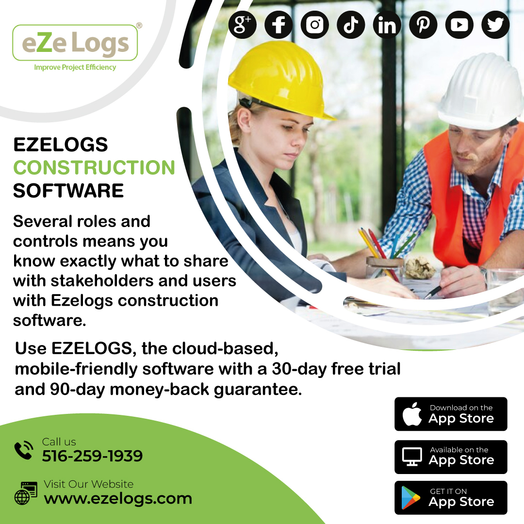 Several roles and controls means you know exactly what to share with stakeholders and users with Ezelogs construction software. #laborhours #timesheet #fieldmanagement #resources #tracklaborhrs #trackresources #constructionlogs #roles #permissions #multiuser