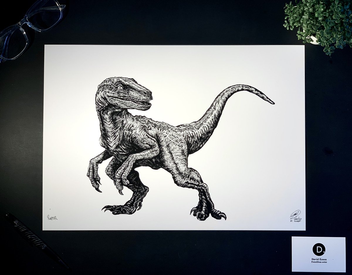 #dinosaurs #dinosaurgift #jurassicpark #raptor #giftsforhim #dinosaurlover 

david-esson-art.sumupstore.com