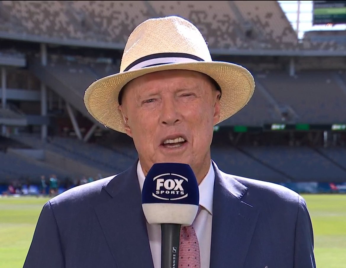mitchimus_'s tweet photo. Great to see @kokeeffe49 doing his best Tony Greig impression on @FoxCricket https://t.co/cgXs6a8E11