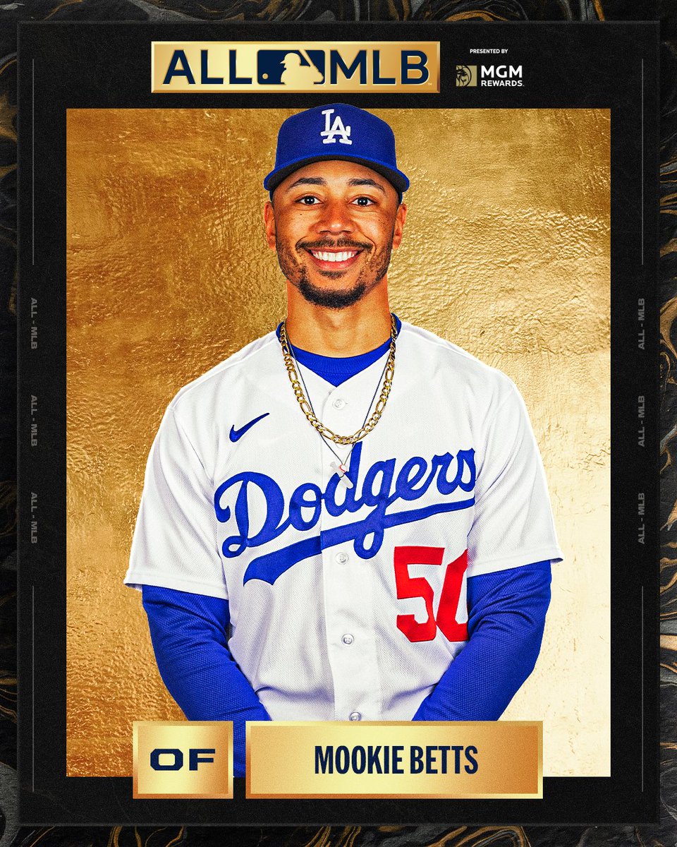 Mookie Betts is named to the #AllMLB First Team for the 3rd time!