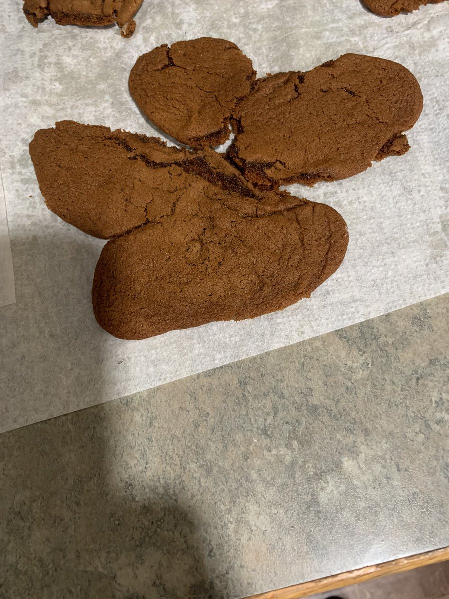 I’m baking Christmas cookies, this was suppose to be an Angel😳