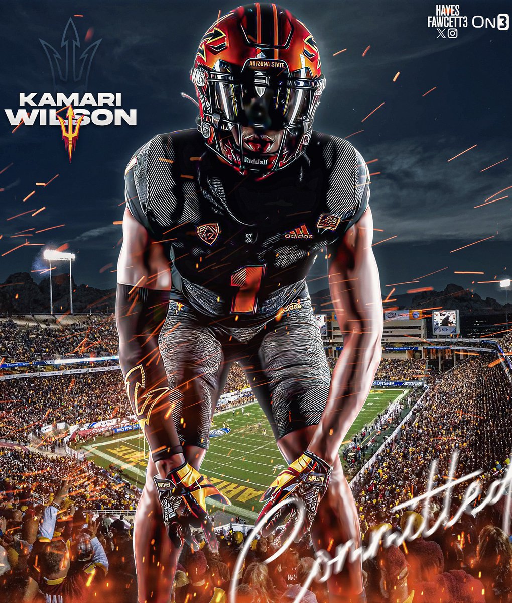 BREAKING: Former Florida Safety Kamari Wilson has Committed to Arizona State, he tells @on3sports The 6’0 205 S will have 3 years of eligibility remaining Wilson was ranked as a Top 50 Recruit in the ‘22 Class 👀🔱 on3.com/college/arizon…