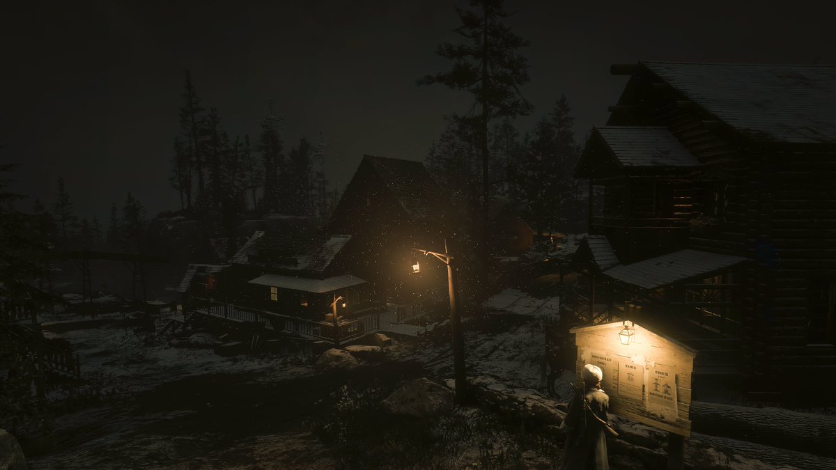 The lights are turned way down low Let it snow, let it snow, let it snow❄🎄❄ #RedDeadRedemption2 #RDR2 #RedDeadOnChristmas #VPRT #VirtualPhotography #Christmas2023 VPGamer #ThePhotoMode #Lanfscapes #Snow #PhotoMode #Psshare