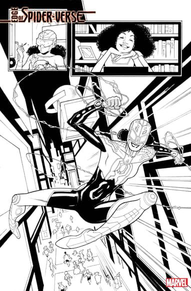 Marvel has released a sneak peek at @nilahmagruder & my Spider-Byte story in Edge of Spider-Verse #1! Out February 21! marvel.com/articles/comic…