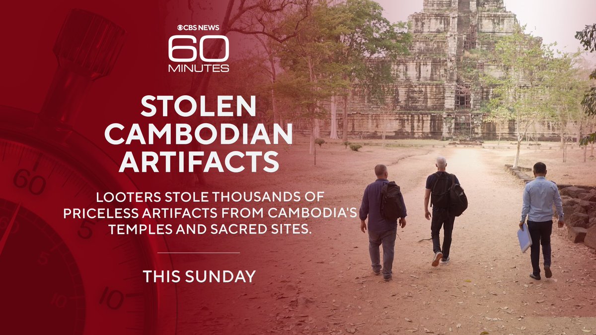 It might be the greatest art heist in history – thousands of Cambodia’s cultural treasures, including sacred stone, bronze and gold artifacts, have been looted from religious sites across the country. 60 Minutes reports, Sunday. 60Minutes.com