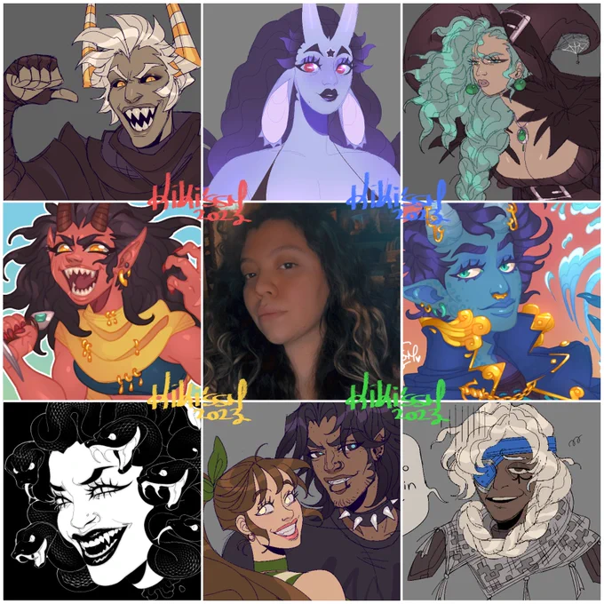 #artvsartist2023 #ArtVArtist2023 Adoring how my style morphs and changes all through this year! ❤️‍🩹💙💚💛 