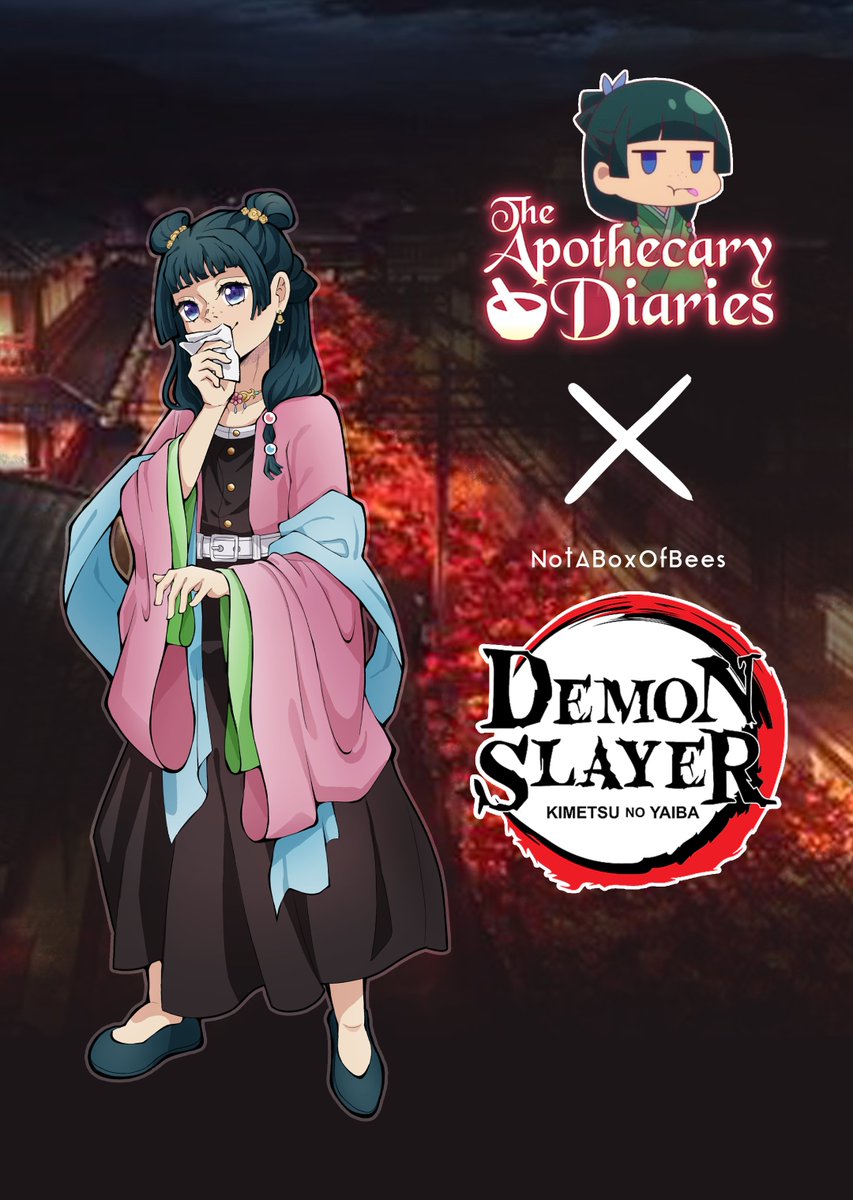 Amb_Hashira's tweet image. The Apothecary Diaries Maomao X Demon Slayer!