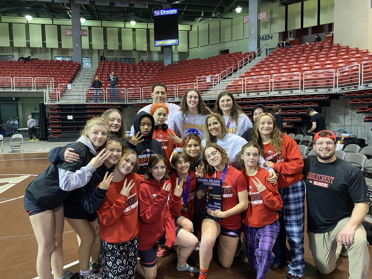 Eaglecrest Girls Wrestling results from the Flatwater Fracas (Grand Island NE)

Our only team loss was to a tough Grand Island team, but had great wins over Kearney NE, Wood River NE, Papillion-La Vista South NE, Manhattan KS, Northwest NE, and Garden City KS.