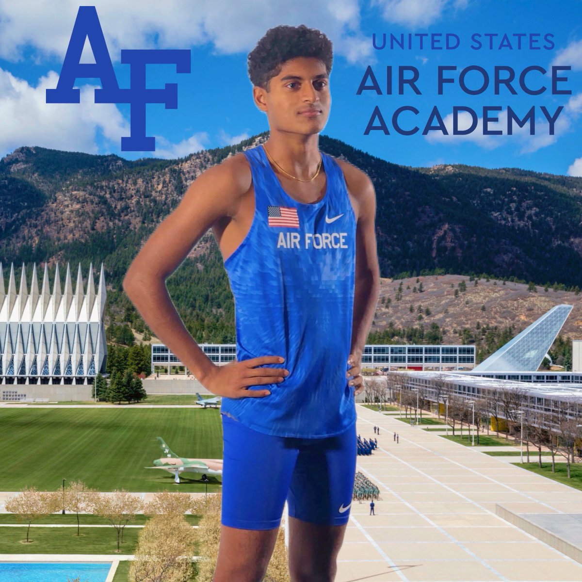 I am extremely excited to announce my commitment to USAFA for XC and Track. Thank you for everyone supporting me along the way!