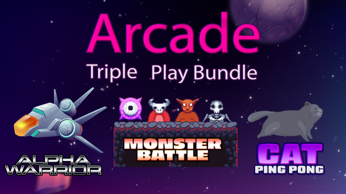 New Arcade Triple Play Bundle Launches 12-18-23 on PSN EU and NA. 8.99 USD for 3 games.
#alphawarrior #catpingpong #smobileinc #monsterbattle #PlayStationTrophy #PS5 #PS4 #trophyhunting