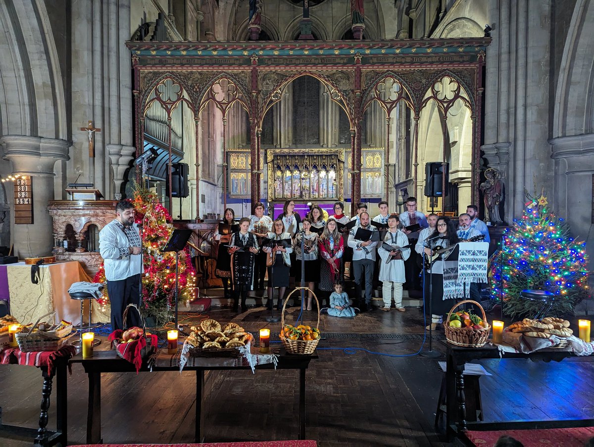 Absolutely wonderful Romanian carol concert this evening in the parish, by our very own volunteer choir, in the beautiful St Giles church, in Cambridge.