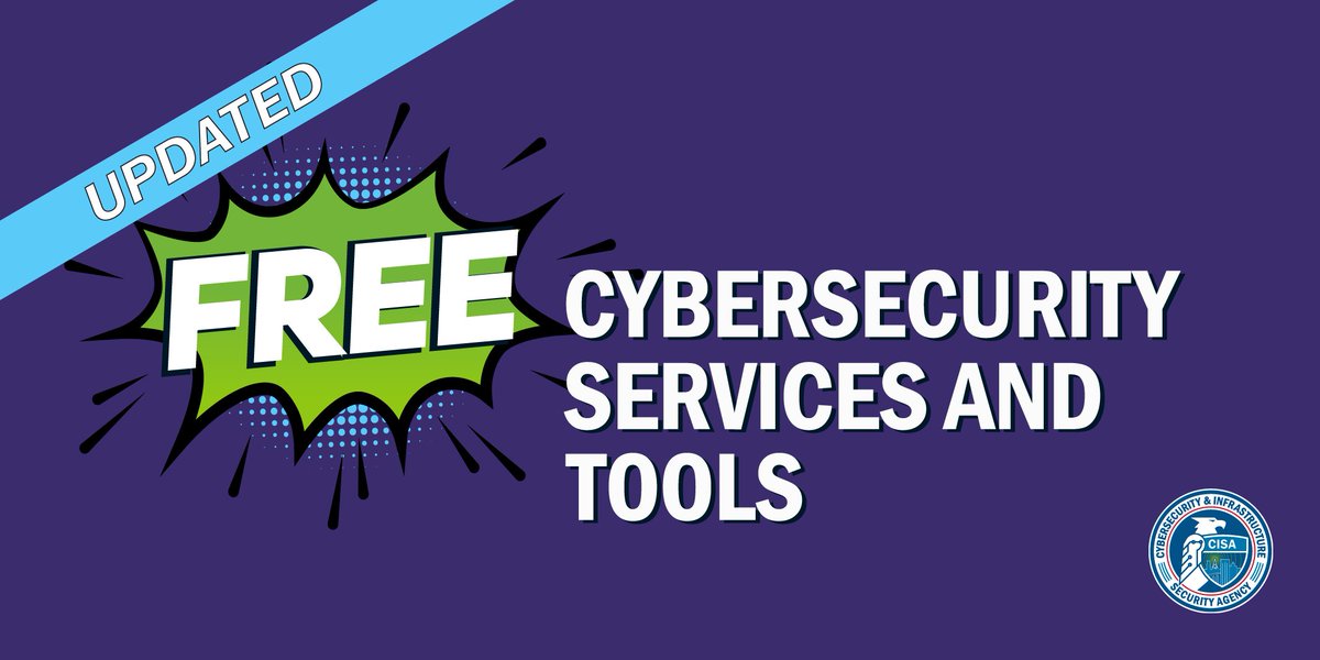 Some of the best things in life are FREE! We updated the @CISAgov free cybersecurity services page with added functionality to make it easier for you to find the services & tools you need to defend your networks. Take a look: go.dhs.gov/42y
