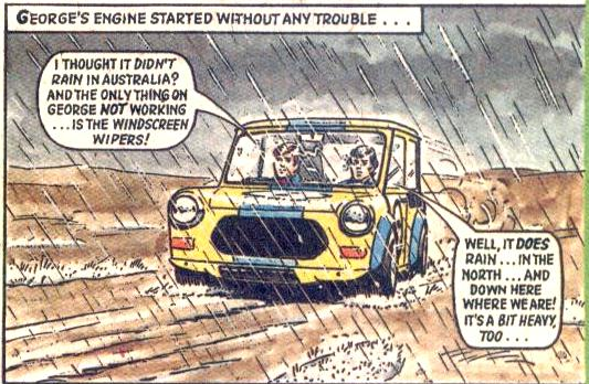 Of course, it rains in Australia. Martin's Marvellous Mini - Tiger, 15th February 1975 hamishshotshottigerblog.blogspot.com/2023/12/tiger-…

#TigerComic #RoyOfTheRovers #UKcomics #JohnnyCougar #RetroComics #MartinsMarvellousMini #BillysBoots