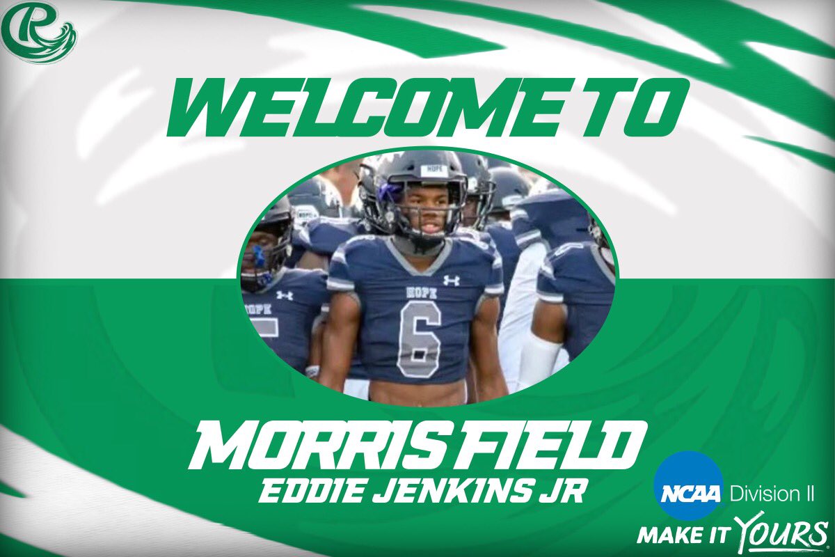Eddie Jenkins Jr (@_eddie6) on Twitter photo #AGTG #GODDID After a great visit today and talk with <a href="/CoachKyleBeyer/">Kyle Beyer</a> i am blessed to say I have received an offer from Roosevelt University <a href="/RULAKERFB/">Roosevelt University Football</a> @RUCoachJW <a href="/Coach_Davis42/">C.J. Davis</a> <a href="/CoachHolte/">Tyler Holte</a> <a href="/CoachNolen/">Collin Nolen</a> <a href="/CoachTGabriel/">Coach Gabriel</a> <a href="/ChrisMallette37/">Chris Mallette</a> <a href="/ChiHopeEagles/">Chicago Hope Football</a> #AGTG #GODDID After a great visit today and talk with <a href="/CoachKyleBeyer/">Kyle Beyer</a> i am blessed to say I have received an offer from Roosevelt University <a href="/RULAKERFB/">Roosevelt University Football</a> @RUCoachJW <a href="/Coach_Davis42/">C.J. Davis</a> <a href="/CoachHolte/">Tyler Holte</a> <a href="/CoachNolen/">Collin Nolen</a> <a href="/CoachTGabriel/">Coach Gabriel</a> <a href="/ChrisMallette37/">Chris Mallette</a> <a href="/ChiHopeEagles/">Chicago Hope Football</a>