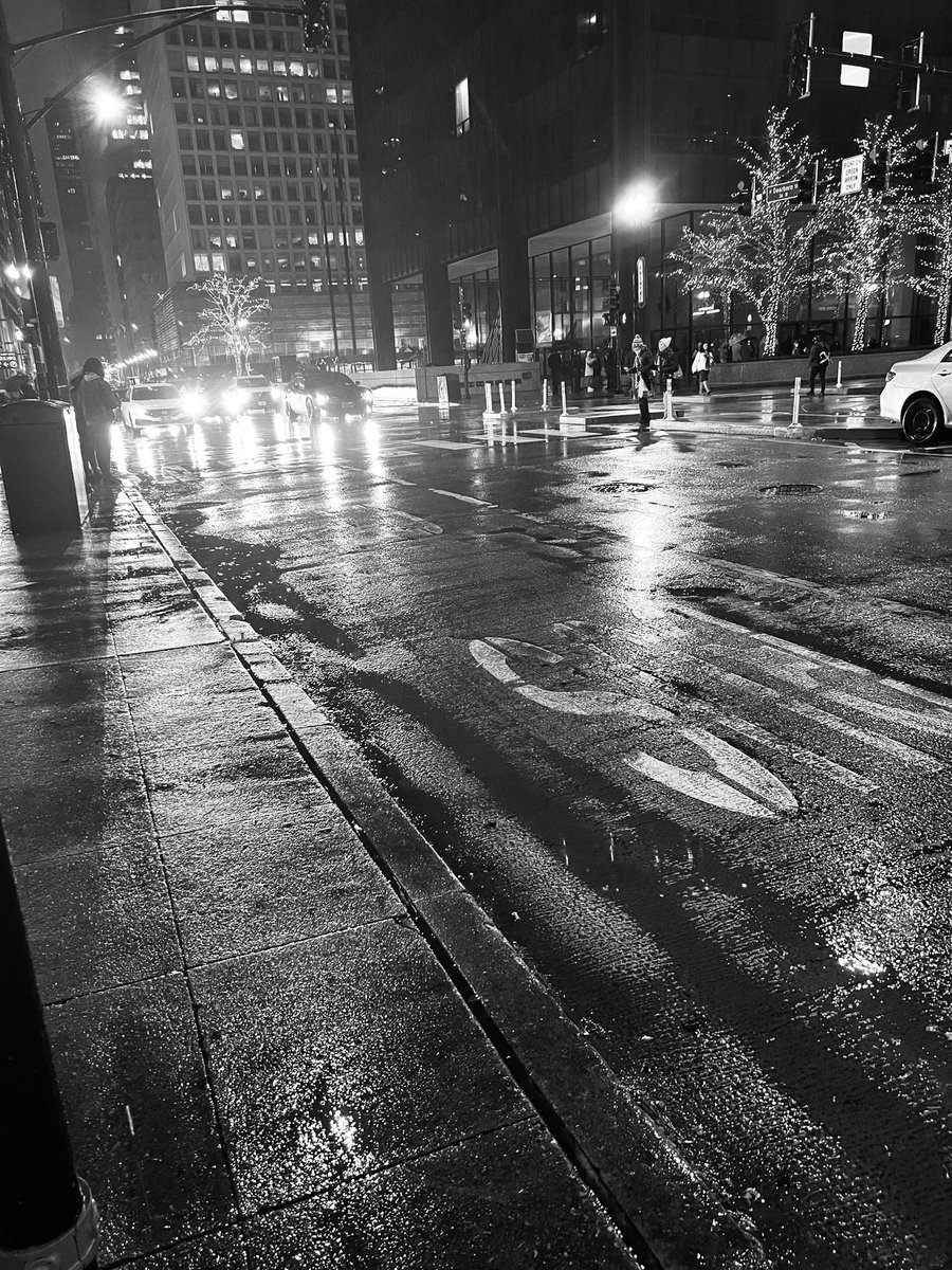 #justnow a #cold rainy #nightphotography #streetphotography #streets #reflections #holiday #blackandwhitephoto