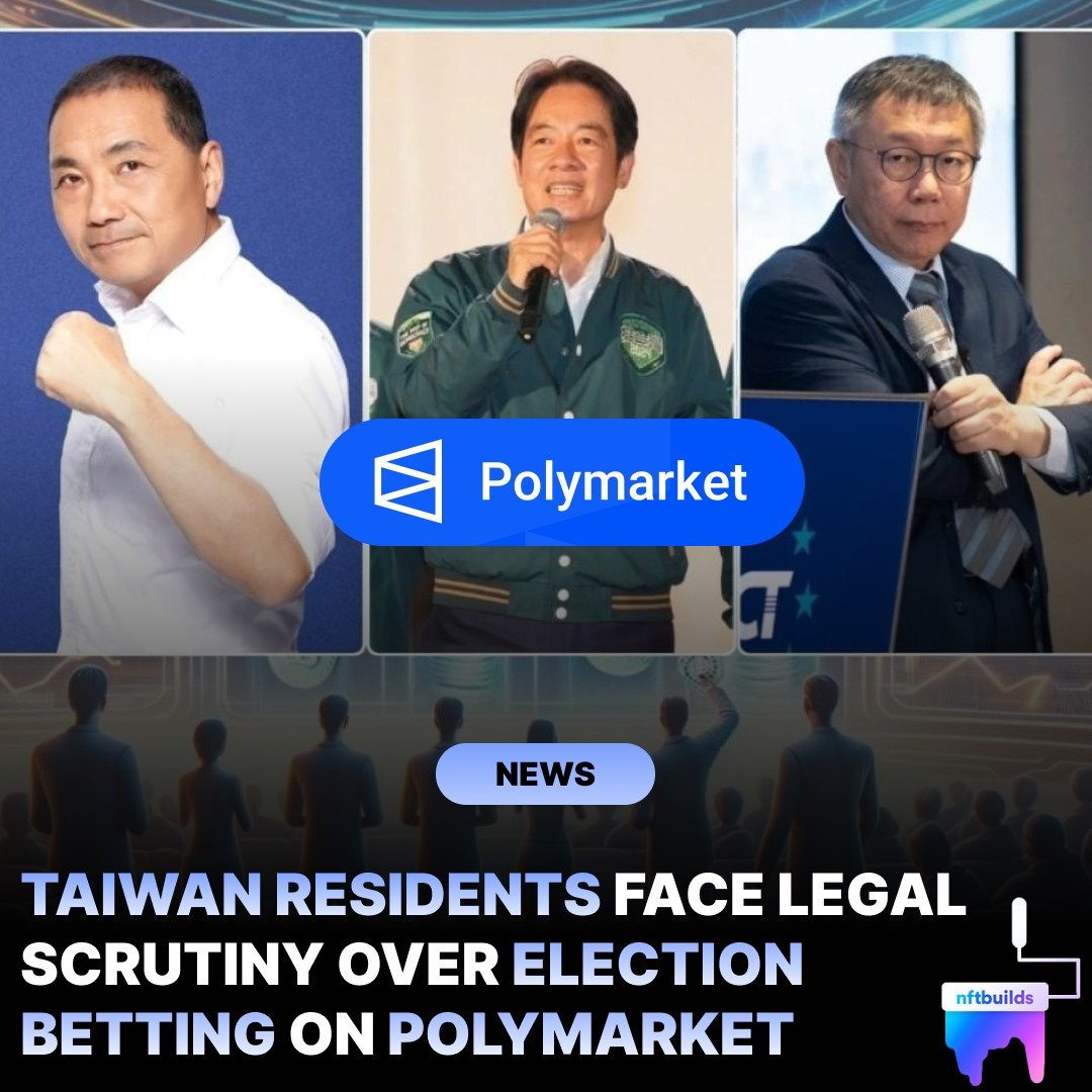 nftbuilds's tweet photo. Taiwan residents warned against using Polymarket for illegal election betting.

For details visit: https://t.co/dPXRQiiNuK

Follow @nftbuilds for more 🚀 

#Polymarket #Taiwan #Elections #Betting #crypto #web3 #technology #innovation #trending #explore https://t.co/8K7Vv6a1Rk