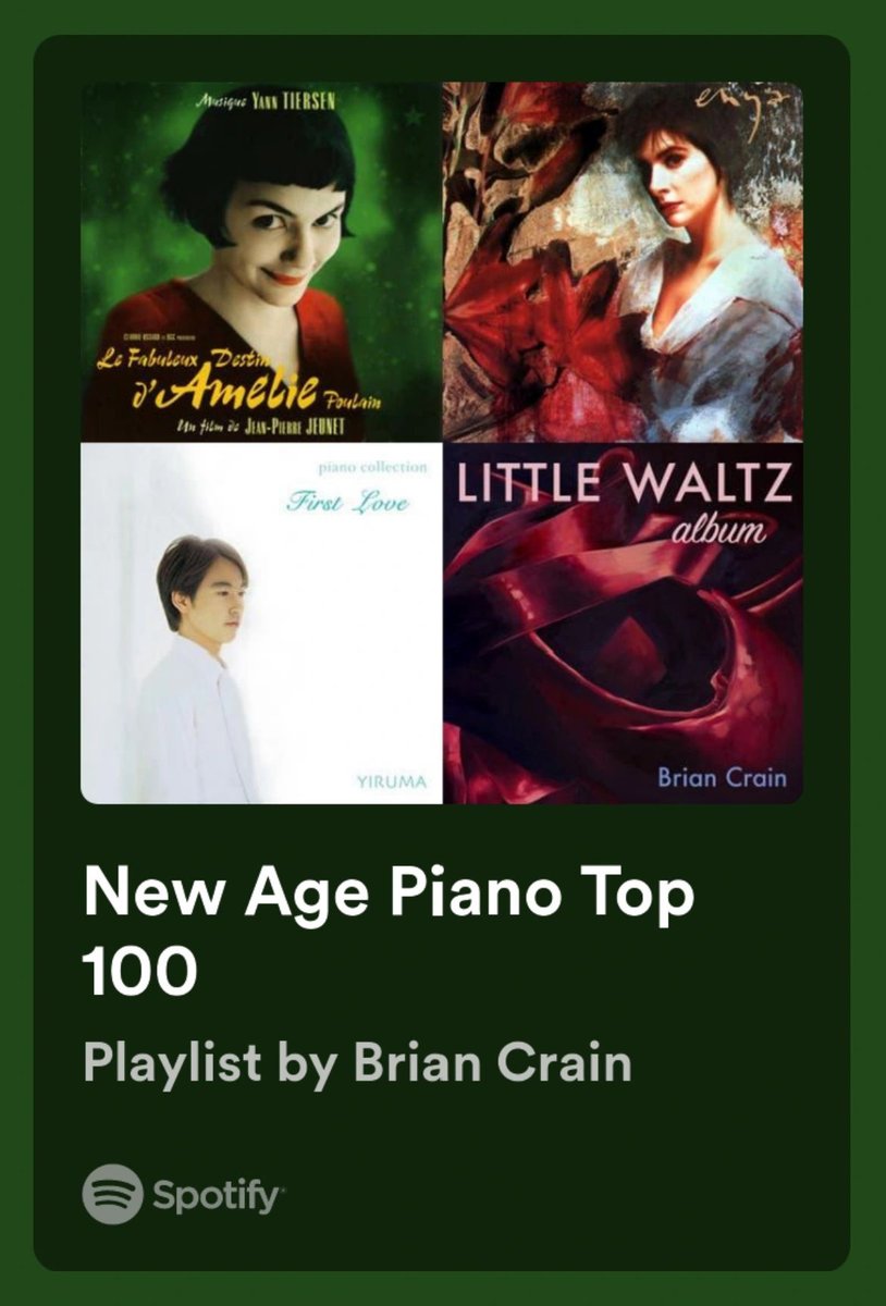 Brian Crain is one of my favorite pianists and composers. He has inspired me for many years. This morning, he honored me by including one of my compositions in this impressive playlist managed by him. I'm beyond grateful. 🙏🏼🎹💜.. open.spotify.com/playlist/6vE94… @aliefFineArts