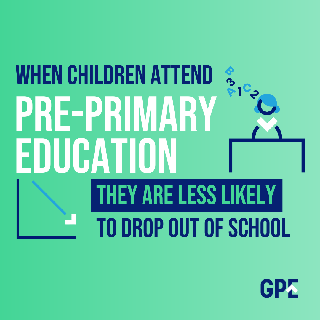 Yet, only 1% of aid to education is invested in pre-primary education. To #EndLearningPoverty, children need quality education from the get-go. #FundEducation