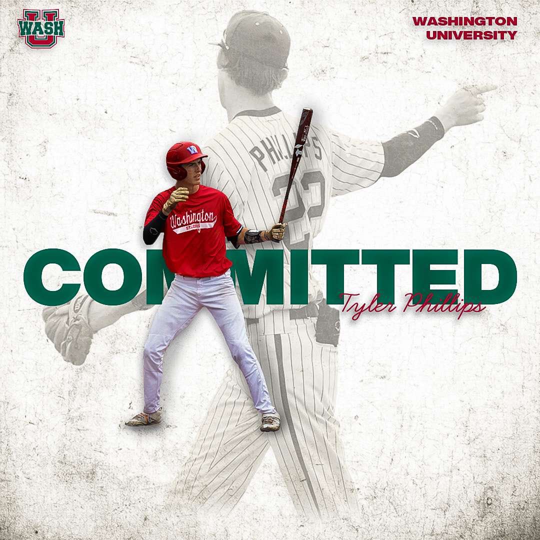Tyler Phillips (@tyler_phil22) on Twitter photo Proud to announce my commitment to Washington University in St. Louis!! Thank you to everyone who has helped me get here! <a href="/washubaseball/">WashU Baseball</a> Proud to announce my commitment to Washington University in St. Louis!! Thank you to everyone who has helped me get here! <a href="/washubaseball/">WashU Baseball</a>