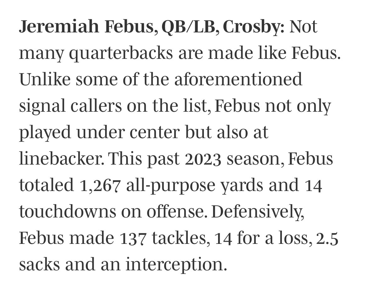 Vote for Jeremiah Febus below - #DOG <a href="/JeremiahFebus/">Jeremiah Febus</a> #Classof2024 #QB #LB