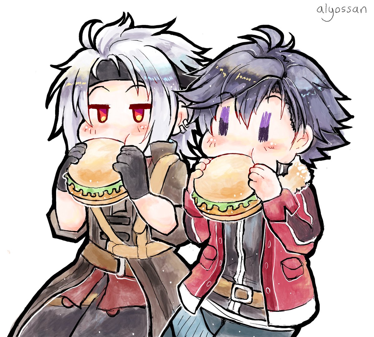 「Day 7: Fish Burger  #CrowReanWeek2023」|✨Atelier Alyssa✨のイラスト