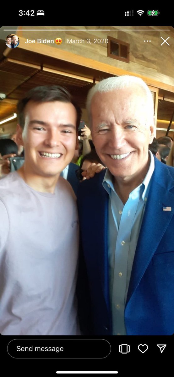 ChuckCallesto's tweet image. Who is this person with Joe Biden?