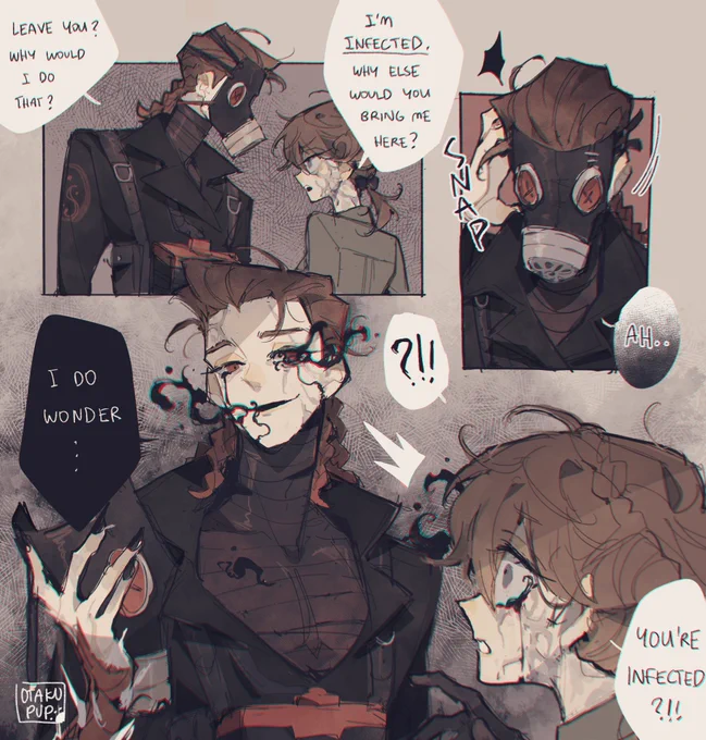 Matchy matchy~ 😂❤️ 
OK BUT THE FACT LUCHINO GOT INFECTED SO HE NEVER LEAVE MELLY IS EATING ME UP RN AAAA
#IdentityV #第五人格 #luchimelly 