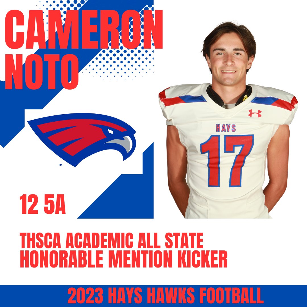 Congratulations to our Hawk Football players earning All District Honorable Mention! @hayshawksfb <a href="/Hays_Hawks/">Hays High School</a> <a href="/HaysCISD/">Hays CISD</a>