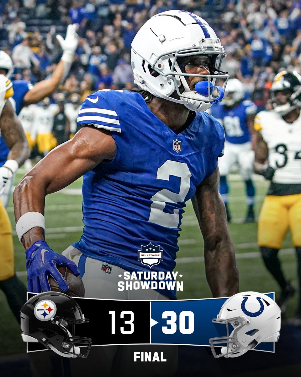 FINAL: The @Colts improve to 8-6 and have won 5 of 6. #PITvsIND