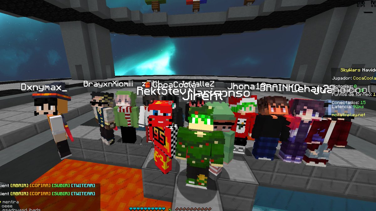 Que nostalgia la verdad, fue una tarde muy divertida me estuve cagando de risa cada momento <a href="/SkyWarsNavideno/">SkyWars Navideño 🎄</a> 
 25🏆
para mi vieja <a href="/_Ashley7w7_/">Ashley</a> 

y ya saben así pasen los años esta modalidad siempre será la mejor

Skywars&gt;&gt;&gt;