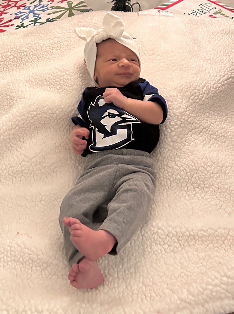 The newest biggest fan of <a href="/playforhim3/">Baylor Scheierman</a> and <a href="/BluejayMBB/">Creighton Men’s Basketball</a> 💙🏀 #GoJays