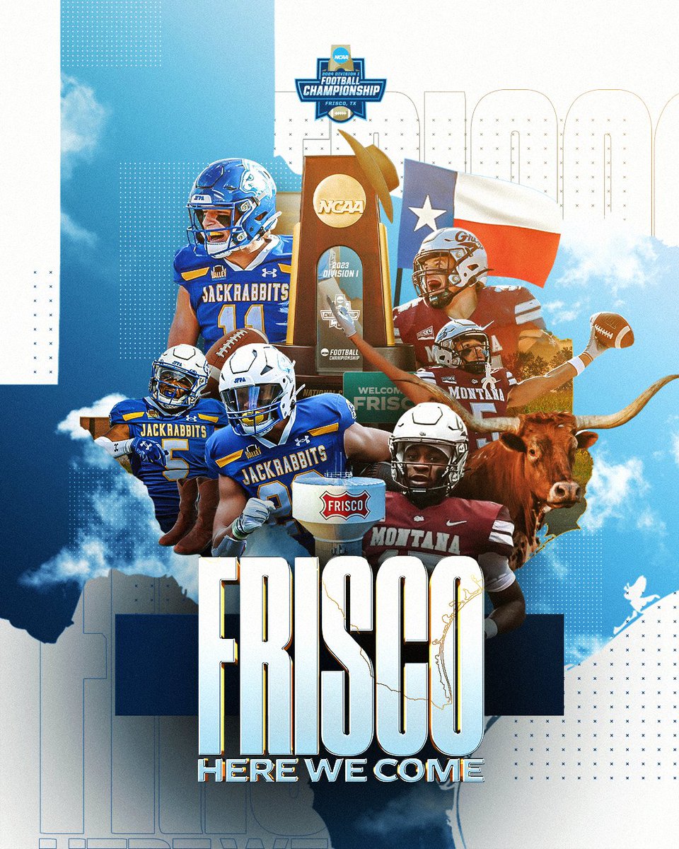 NCAA FCS Football (@ncaa_fcs) on Twitter photo 🏆The National Championship is set 🏆
(2) <a href="/MontanaGrizFB/">Montana Griz Football</a> 🆚 (1) <a href="/GoJacksFB/">SDSU Football</a>
📆 January 7, 2024
⏰ 2:00 PM ET
📺 ABC
#FCSChampionship 🏆The National Championship is set 🏆
(2) <a href="/MontanaGrizFB/">Montana Griz Football</a> 🆚 (1) <a href="/GoJacksFB/">SDSU Football</a>
📆 January 7, 2024
⏰ 2:00 PM ET
📺 ABC
#FCSChampionship