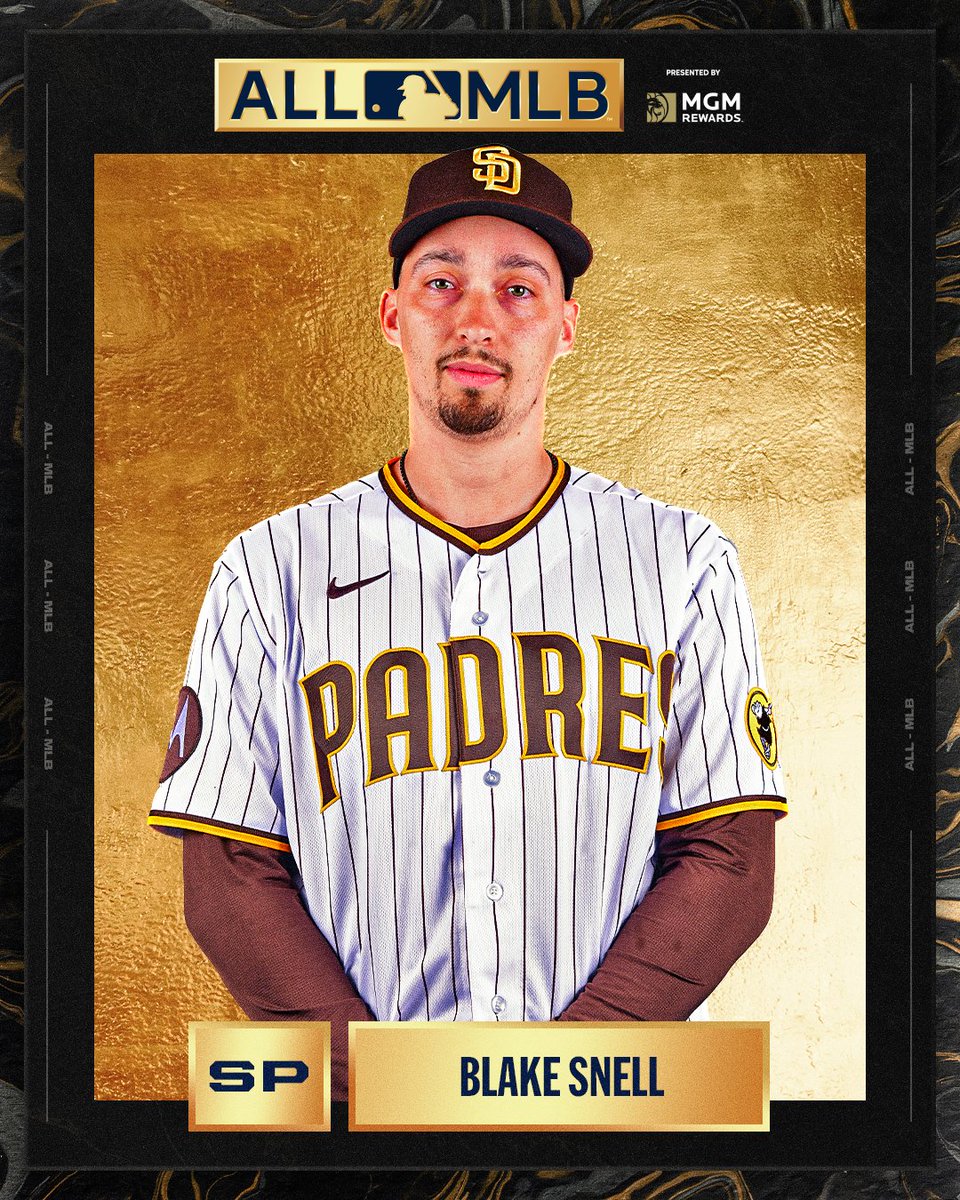 The hardware keeps comin’ for Blake Snell! The 2023 NL Cy Young Award winner has also secured a spot on the #AllMLB First Team!