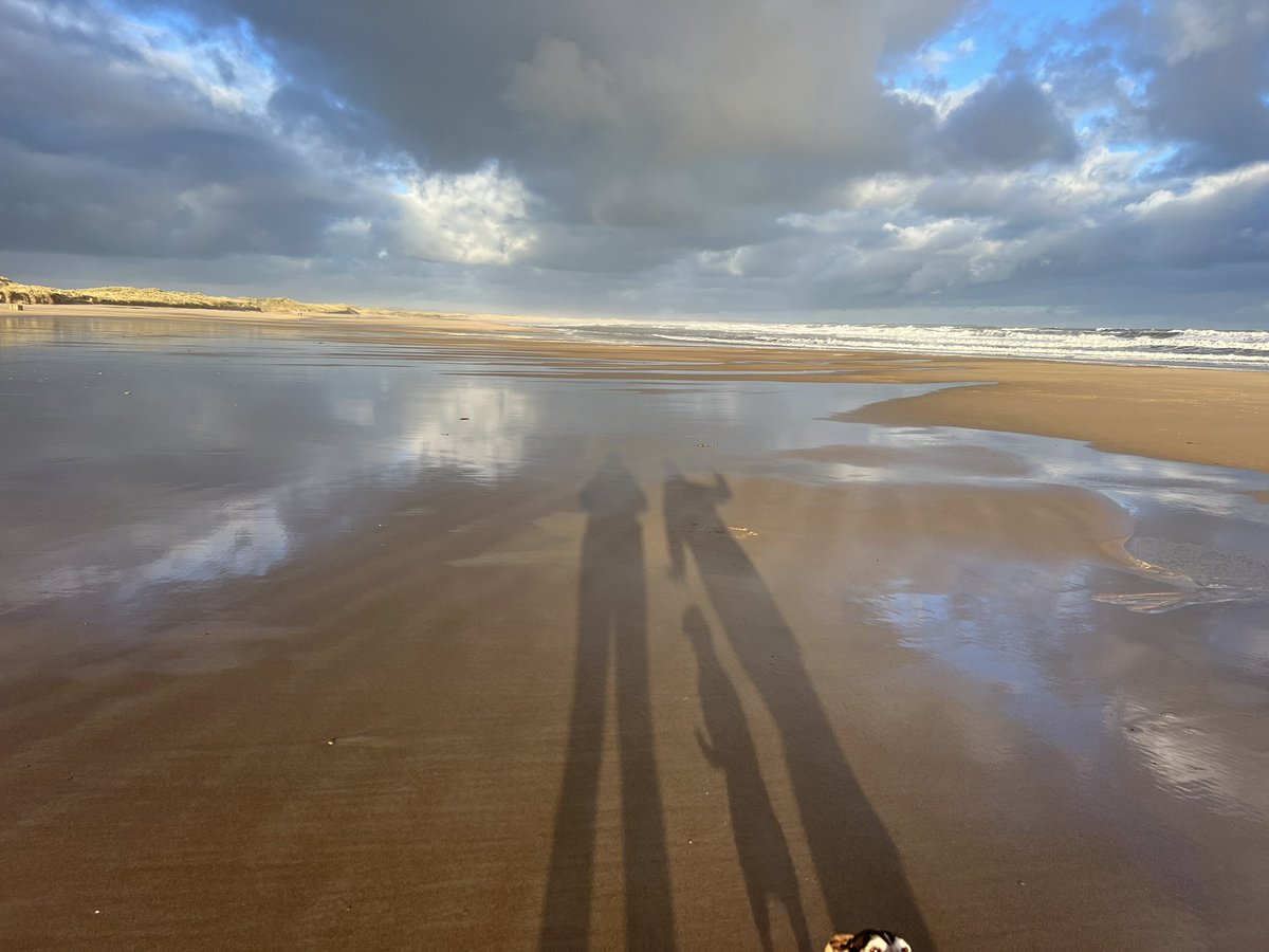 #beach #shadows #Reflections #winter #sun #Northumberland @discovernland @2northumberland @VisitEngland