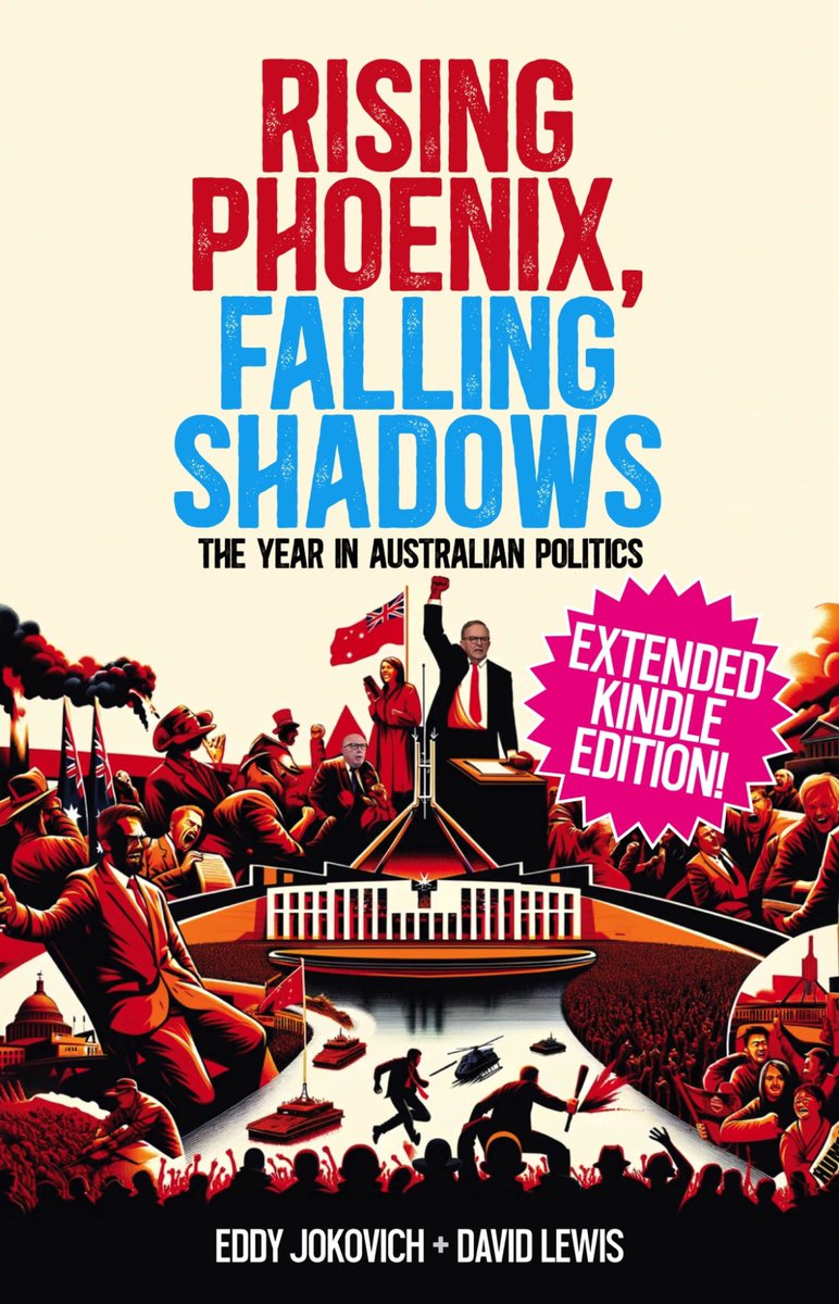 The perfect gift for your politically switched on friends or family or even yourself. Written by @EddyJokovich and myself, the book examines that strange year, 2023. Compulsive reading. Essential analysis. @newpoliticsAU #Auspol2023 #KindleUnlimited