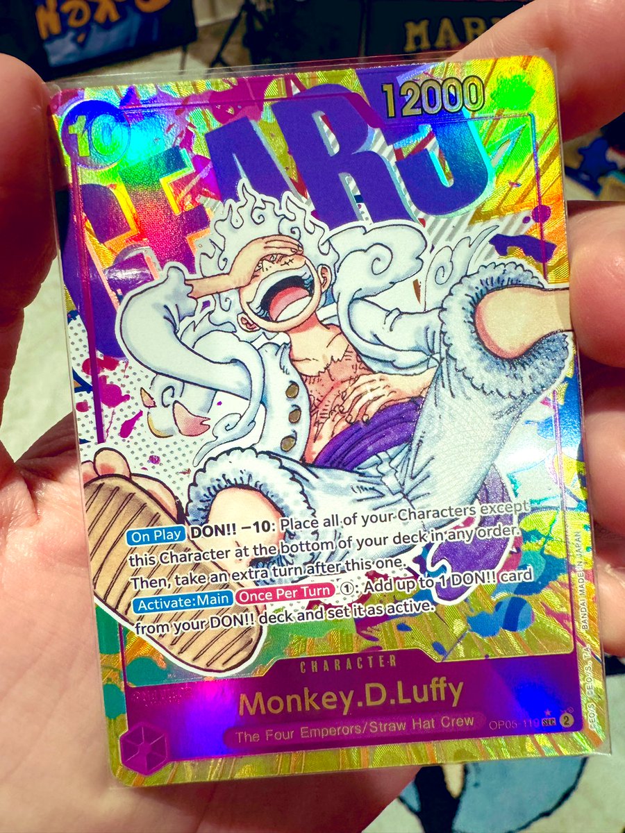 🚨 GIVEAWAY! 🚨 Monkey.D.Luffy One Piece Card Follow Me & Retweet! ♻️ Winner announced this Monday! 🙌