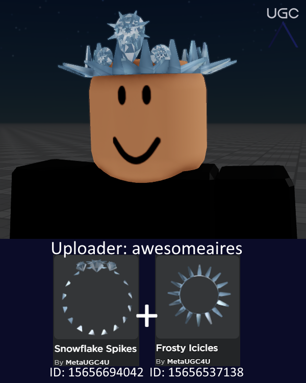 Peak” UGC on X: UGC creator UsualRage uploaded a 1:1 copy of the item Epic  Face in 2 parts. #Roblox #RobloxUGC  / X