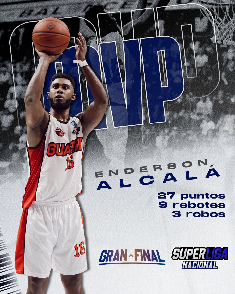 🏀 Enderson Alcalá, jugador de Cimarrones de Guatire, se quedó con el trofeo de MVP de la Gran Final de la Superliga Nacional 🇻🇪 luego de terminar con 27 puntos y 9 rebotes 🏆

#SuperligaNacional
#ALosMiosVoy