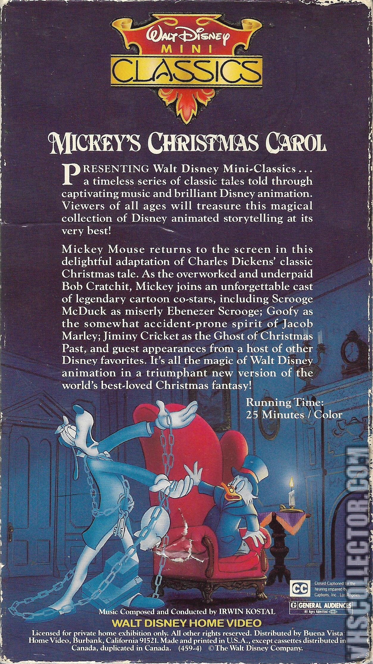 A Disney Christmas Gift VHS Walt Disney Home Video 