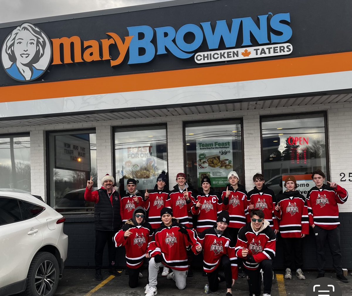 The Fog Rolled into Brookfield Plains &amp; Southlands Saturday with its Christmas Food &amp; Recycling Drive.  100% of the proceeds raised by these Fine Young Men will be Donated to Families for Christmas. Boys want to let our Local Partner know they’re #1. Have a “MARY” Christmas!!!