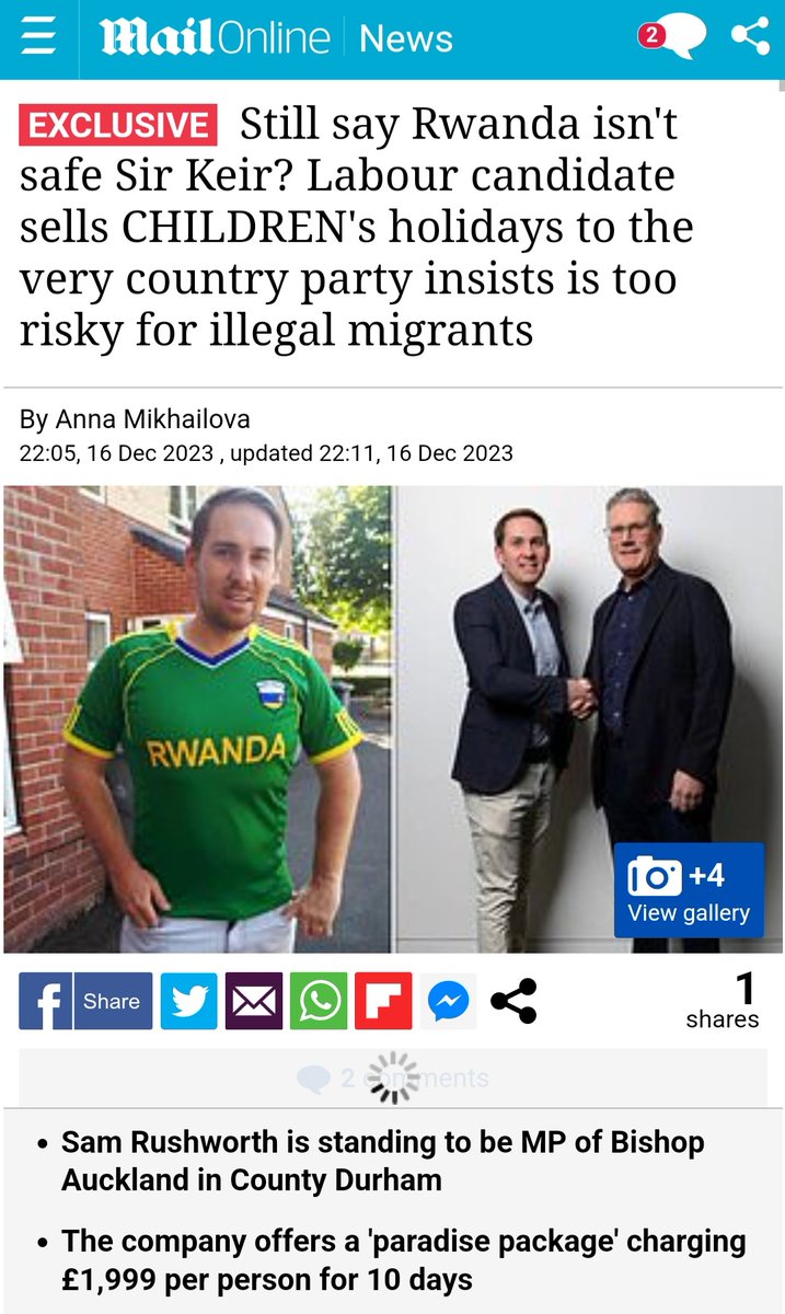 Is Rwanda a safe country? Well according to a Labour Party candidate who is sending British kids there on holiday it is. For just £2,000 children can go to Rwanda for a 'summer of action'. If Rwanda is safe enough to send British kids there on holiday then surely it's safe…