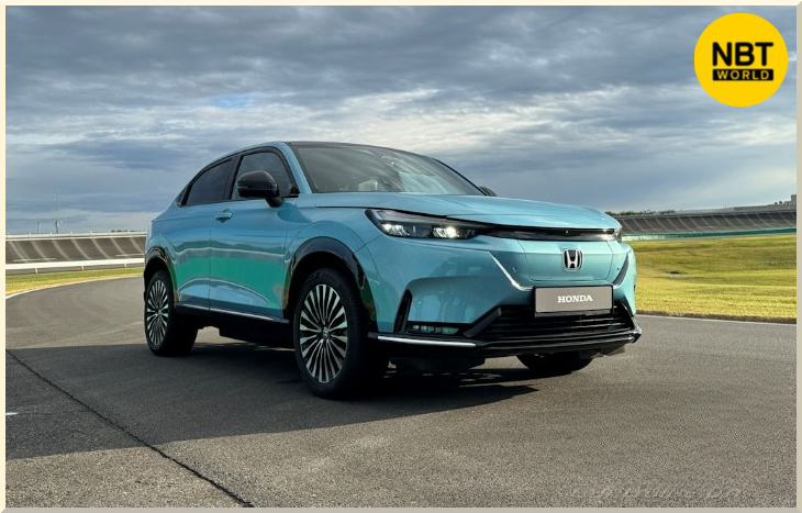 NBTWORLDNews's tweet image. Honda is the first Japanese automaker to produce EVs in Thailand, starting with the e:N1 model at their Prachinburi factory.

See more: Facebook.com/nbtworld

#HondaEV #ThailandElectric #EVProduction #EcoDriving #eN1Launch