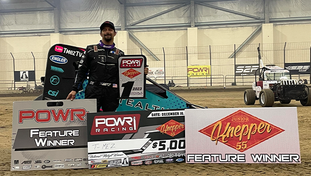 Thomas Meseraull Masters Jr Knepper 55 with POWRi National Midget League Win. Read More: powri.com/news/?i=143324