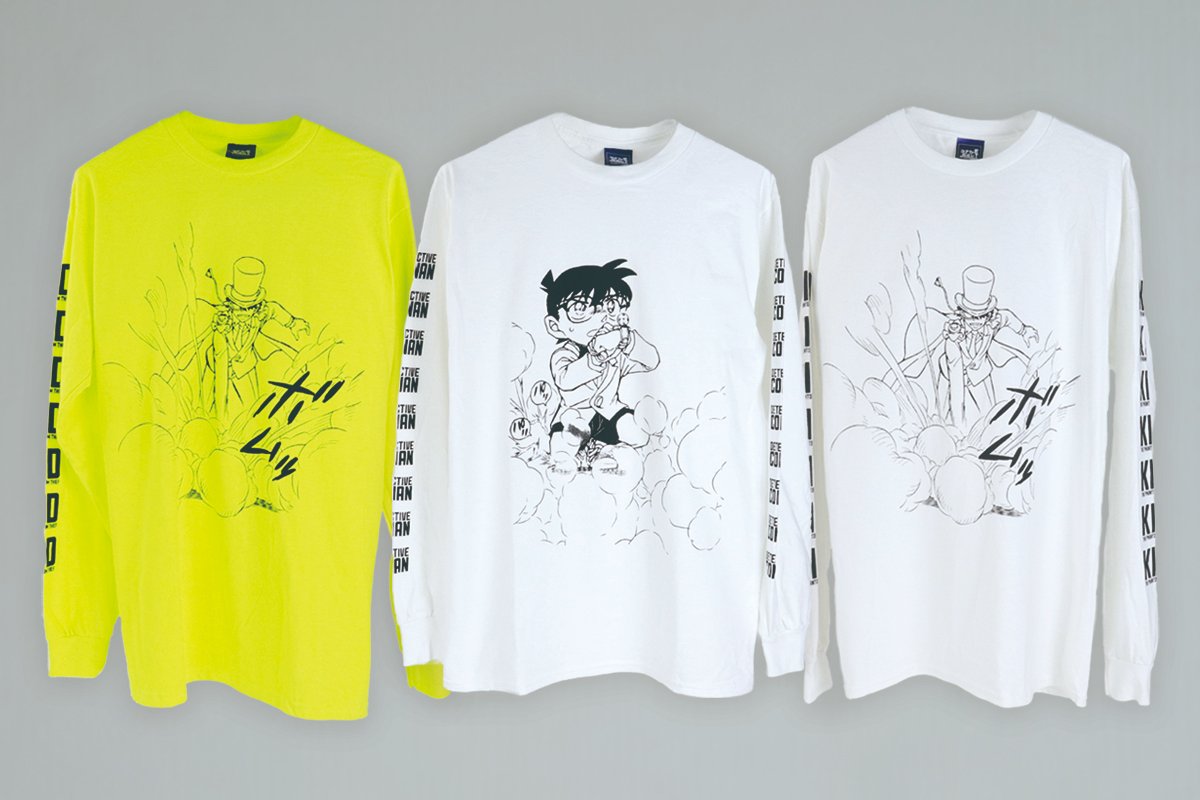 コナン・モカシン 黒ロングT ロンT コナン コナン＆キッド XL
