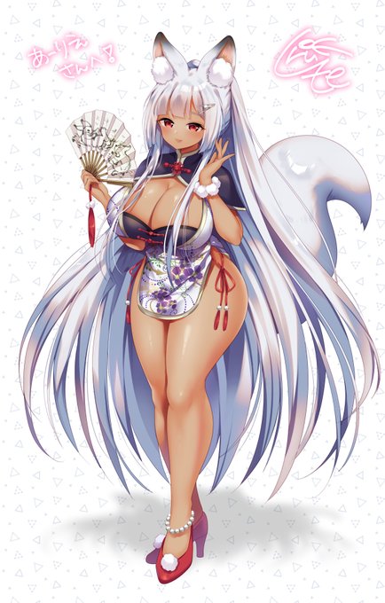 skebにてクライアントさんをきつねっ娘化させていただきました!ありがとうございました〜🦊❣️ 