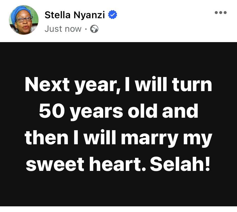 Next year, I will turn 50 years old and then I will marry my sweet heart. Selah!