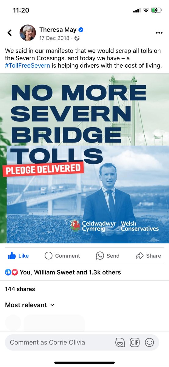 5 years ago today, I had the privilege of abolishing the Severn Tolls, a major tax cut to employers, employees and visitors.