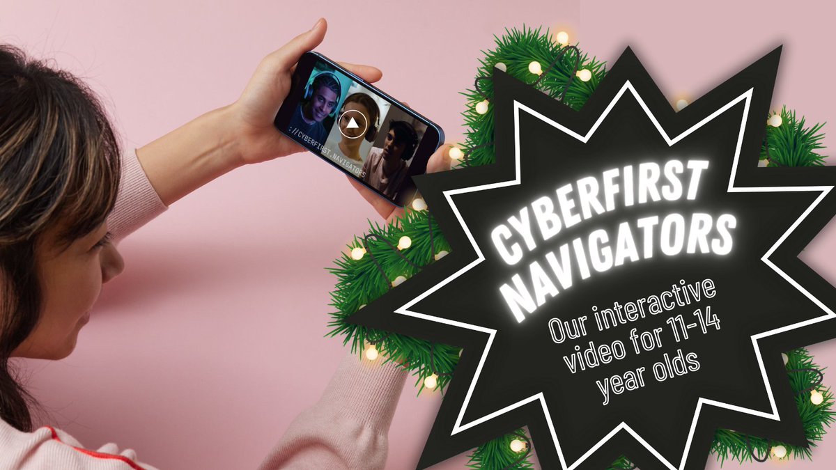 Introducing CyberFirst Navigators: Our interactive video for young people aged 11-14. They'll make choices for the game's characters Olivia, Luca and Raheem as they navigate their lives online, and watch how those decisions play out. ncsc.gov.uk/collection/cyb…